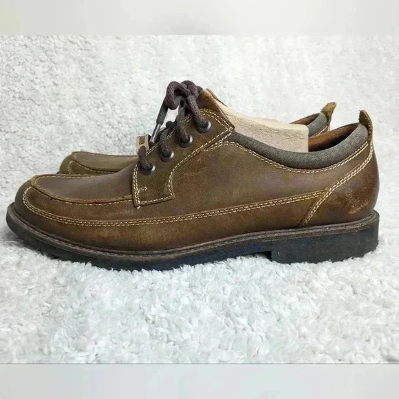 DOCKERS Men loaffers shoes size 11 leather tan  color - Picture 5 of 11